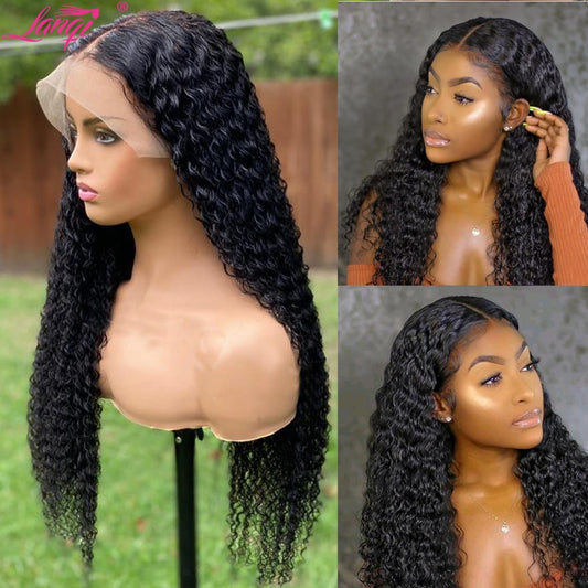 250 Density Hd Transparent 13x4 Deep Wave Lace Frontal Wig 30 Inch